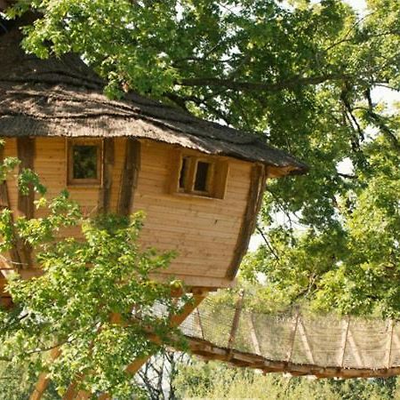 Cabane Perchée dans les Arbres Saint-Hilaire-en-Morvan Extérieur photo