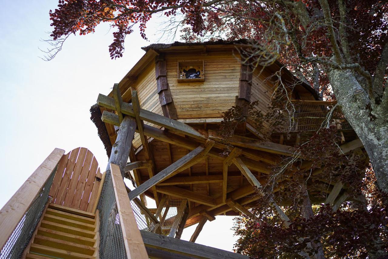 Cabane Perchée dans les Arbres Saint-Hilaire-en-Morvan Extérieur photo