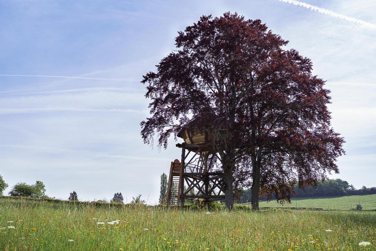 Cabane Perchée dans les Arbres Saint-Hilaire-en-Morvan Extérieur photo