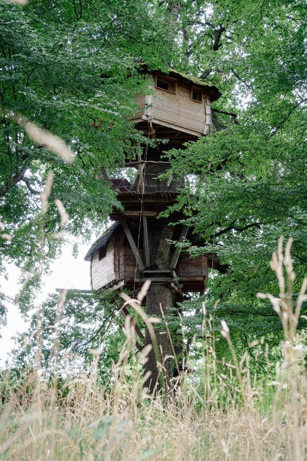 Cabane Perchée dans les Arbres Saint-Hilaire-en-Morvan Extérieur photo