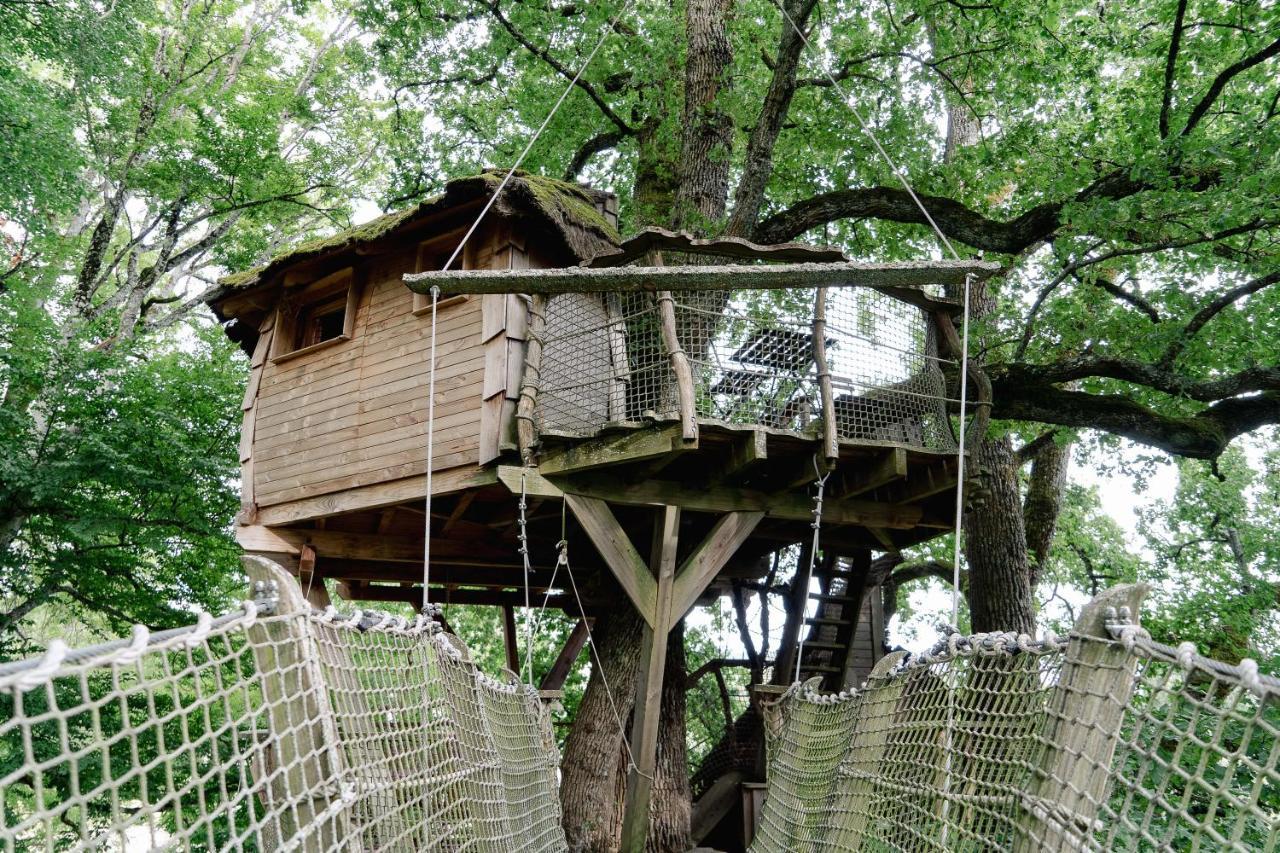 Cabane Perchée dans les Arbres Saint-Hilaire-en-Morvan Extérieur photo