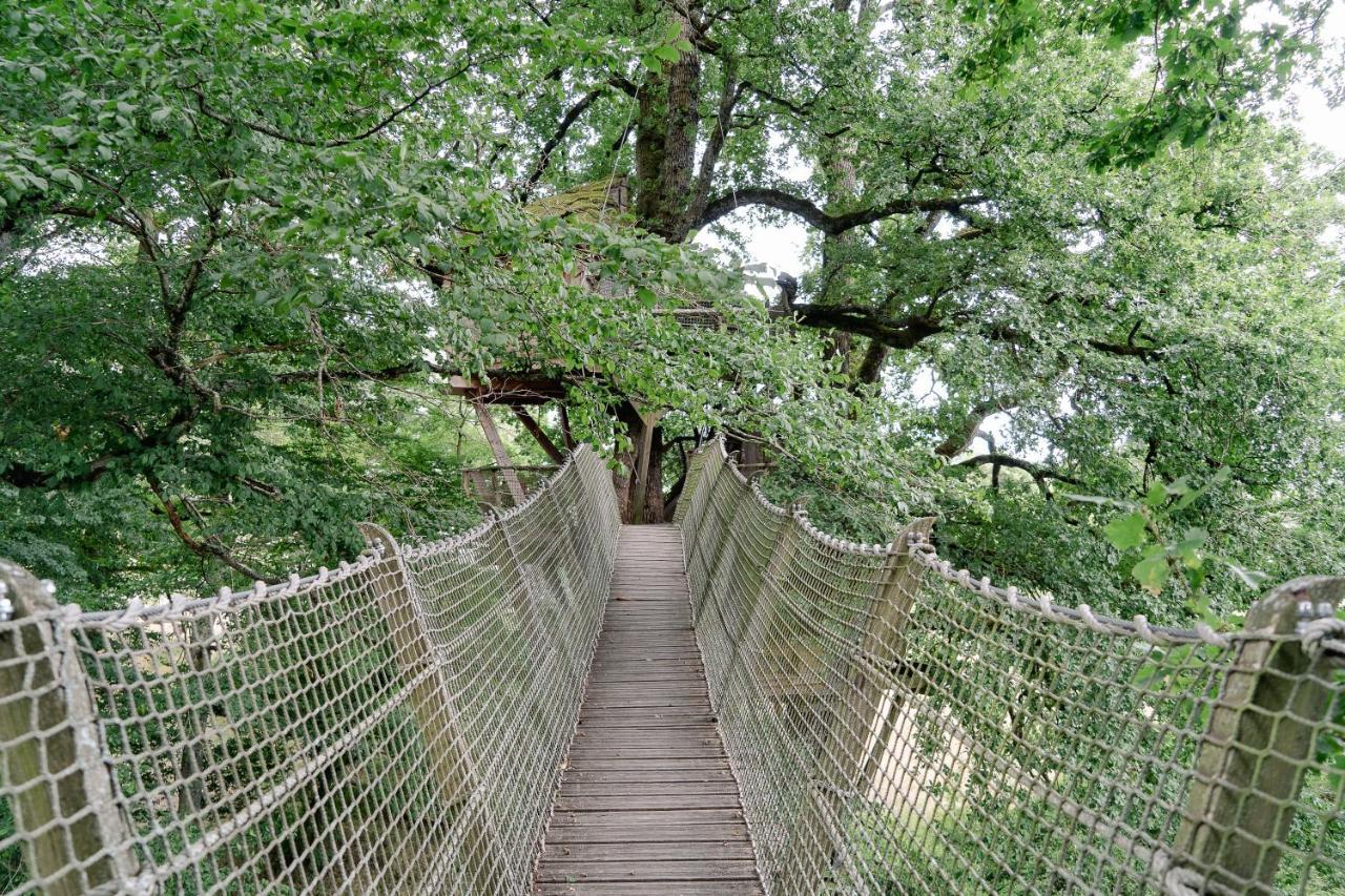 Cabane Perchée dans les Arbres Saint-Hilaire-en-Morvan Extérieur photo